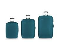 Gabol Orbit 2 wheels Suitcase set 3-piece with expansion pleat green