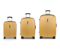 Gabol Paradise XP 4 wheels Suitcase set 3-piece with expansion pleat yellow