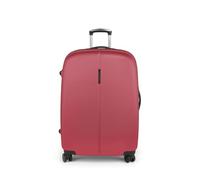 Gabol - Paradise XP Large Rigid Expandable Suitcase 77x54x29/32.5 cm - Lightweight Luggage 4.6 kg with Capacity 100/112 liters - 4 Double Wheels 360° and TSA Lock - Spanish Design in ABS - Coral