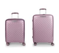 Gabol Queens 4 wheels Suitcase set 2-piece with expansion pleat purple