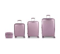 Gabol Queens 4 wheels Suitcase set 4-piece with expansion pleat purple