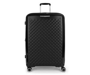 Gabol Queens 4 wheels Trolley L 75 cm with expansion pleat black