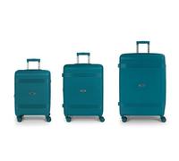 Gabol Saori 4 wheels Suitcase set 3-piece with expansion pleat green