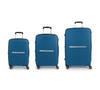 Gabol Shinyuu 4 wheels Suitcase set 3-piece with expansion pleat blue