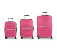 Gabol Shinyuu 4 wheels Suitcase set 3-piece with expansion pleat pink