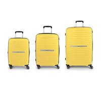 Gabol Shinyuu 4 wheels Suitcase set 3-piece with expansion pleat yellow