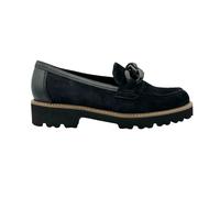 Gabor 35.240 Squeeze chunky black suede loafers