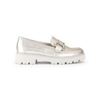 Gabor 45.246 Donna pale gold metallic leather chunky loafers