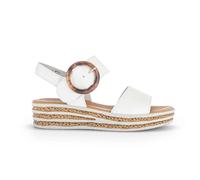 Gabor 64.550 Andre off white leather wedge heel walking sandals