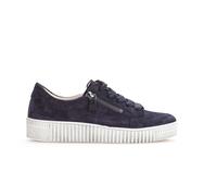 Gabor 73.334 Wisdom dark navy blue suede sneakers with double zips