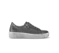 Gabor 73.334 Wisdom dark pewter / silver leather round toe sneakers
