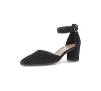 Gabor 81.340.17 Women's Buckle Pumps Suede Leather Black Size 35, Black 17, 3.5 UK