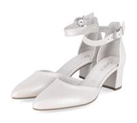 Gabor 81.340.60 Women's Buckle Pumps Smooth Leather White Size 35, White, 4 UK
