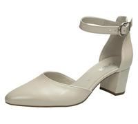 Gabor 81.340.60 Women's Buckle Pumps Smooth Leather White Size 35, White, 6 UK