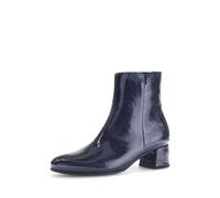 Gabor Abbey Navy patent Womens Heeled Boots 75.680.96 in a Plain Patent Leather in Size 4.5