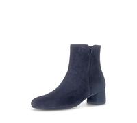 Gabor Abbey Navy Suede Womens Heeled Boots 75.680.16 in a Plain Suede Leather in Size 5
