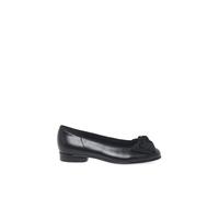 Gabor 'amy' Bow Trim Ballerina Pumps In Black Black