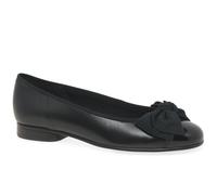 Gabor Amy Bow Trim Womens Ballerina Pumps - Black, UK 4.5