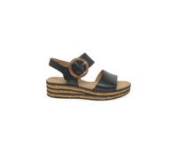 Gabor 'andre' Wedge Sandals In Black Black