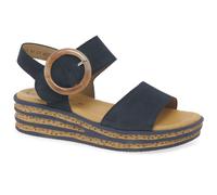 Gabor Women's 'Andre' Wedge Sandals in Blue | Size: 4 Gabor Blue 4