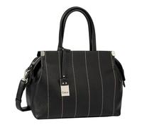 Gabor bags Gela Stripe Women's Shopper Shoulder Bag Zip Medium, black, M, Modern