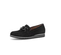 Gabor Bea Black Suede Womens Loafers 52.415.47