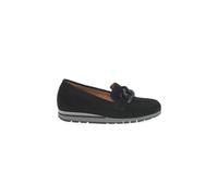 Gabor 'bea' Wedge Loafers In Jet Black Jet Black 6