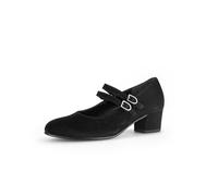 Gabor Belva Womens Mary Jane Court Shoes 5 UK Black Suede