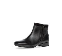 Gabor Briano Bolan Br Black leather Womens Heeled Boots 52.718.57, 3.5 UK