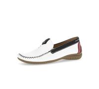 Gabor California 090-69 White Leather Womens Slip On Moccasin Shoes 4