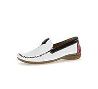 Gabor California 090-69 White Leather Womens Slip On Moccasin Shoes 4.5