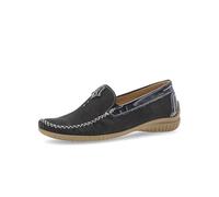 Gabor California | Nightblue Nubuck/Patent | Womens Slip On Moccasin Shoes UK 5 Nightblue