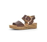 Gabor Chunky Wedge Buckle Sandal - Andre 64.550 (Peanut 24, UK Footwear Size System, Adult, Women, Numeric, Medium, 4.5)