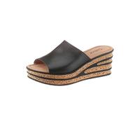 Gabor Decorative Wedge Heel Mules Black