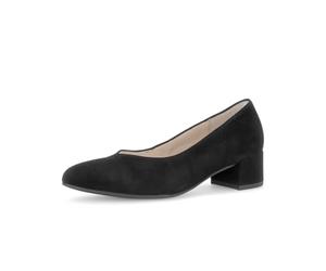 Gabor Dixie Black Suede Womens Court Shoes 30.1501.002
