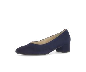 Gabor Dixie Navy Suede Womens Court Shoes 81.431.16