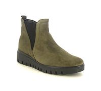 Gabor Dublin Olive suede Womens Chelsea Boots 72.061.33 in a Plain Suede Leather in Size 7