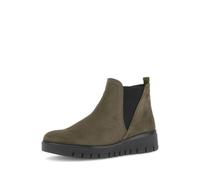 Gabor Dublin Olive suede Womens Chelsea Boots 72.061.33 in a Plain Suede Leather in Size 7