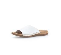 Gabor best fitting soft white leather, slider with cushion footbed 03.705 Eagle