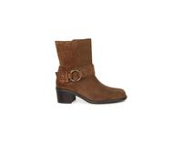Gabor 'easel' Low Heeled Ankle Boots In Brown Brown 7.5