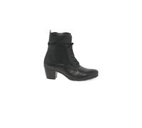 Gabor 'easton' Lace Up Ankle Boots In Black Black 6.5