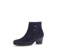 Gabor Ela Navy Suede Womens Heeled Boots 75.522.16 in a Plain Suede Leather in Size 5