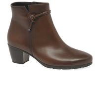 Gabor Women Ankle Boots, Ladies Ankle Boots,Removable Insole,Low Boots,Half Boots,Ankle high,Bootie,Zipper,Brown (Sattel) / 24,40 EU / 6.5 UK