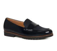 Gabor Ego Elder Navy Patent Suede Womens loafers 40.0501.001 in a Plain Suede Leather in Size 5