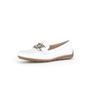 Gabor Energy Women's Classic White Soft Leather Moccasin Loafer 42.444