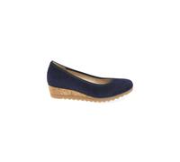 Gabor 'epworth' Low Wedge Heeled Shoes In Dark Blue Dark Blue 6.5