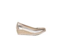 Gabor 'epworth' Low Wedge Heeled Shoes In Gold Gold