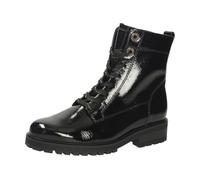 Gabor Flamboyant Black patent Womens Biker Boots 72.765.97