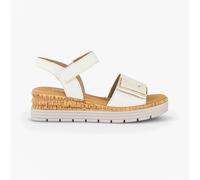 Gabor Women's Platform Sandals, Women's Sandals, Moderate Extra Width (G), Cream 52, 8-8.5 UK