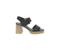 Gabor 'garage' Block Heel Sandals In Black Black 7.5